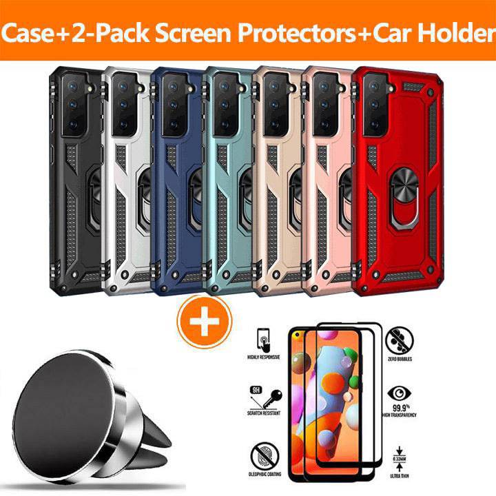 Luxury Armor Ring Bracket Phone Case For Samsung S21 FE(5G) - Libiyi