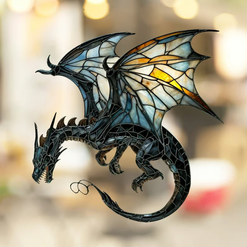 🎄2024 Christmas Gift 50% Off--Acrylic Colorful Dragon Suncatcher Ornament - Libiyi