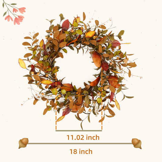 Fall wreath for the front door - Libiyi