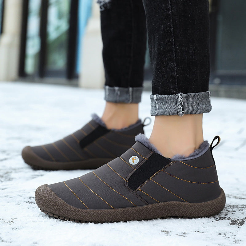 Large Size Waterproof Warm Cotton Snow Boots Lovers Shoes - Keilini