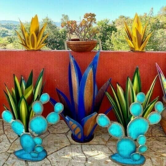 Anti-rust Metal Tequila Agave Plant - Libiyi