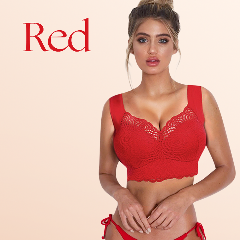 EXTRA LIFT - Ultimate Lift Stretch Full-Figure Seamless Lace Cut-Out Bra - Libiyi