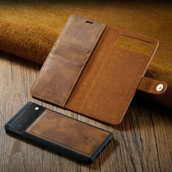 Magnetic 2-in-1 Detachable Leather Wallet Case For Google Pixel 6 - Libiyi