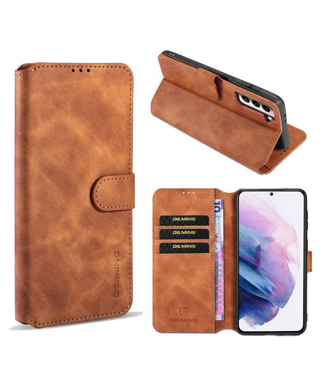 Wallet Stand PU Leather Case For Samsung Galaxy S21(5G) - Libiyi