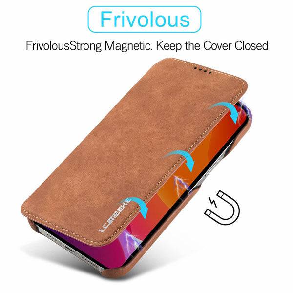 Magnetic Leather Wallet Card Slot Case for iPhone - Libiyi