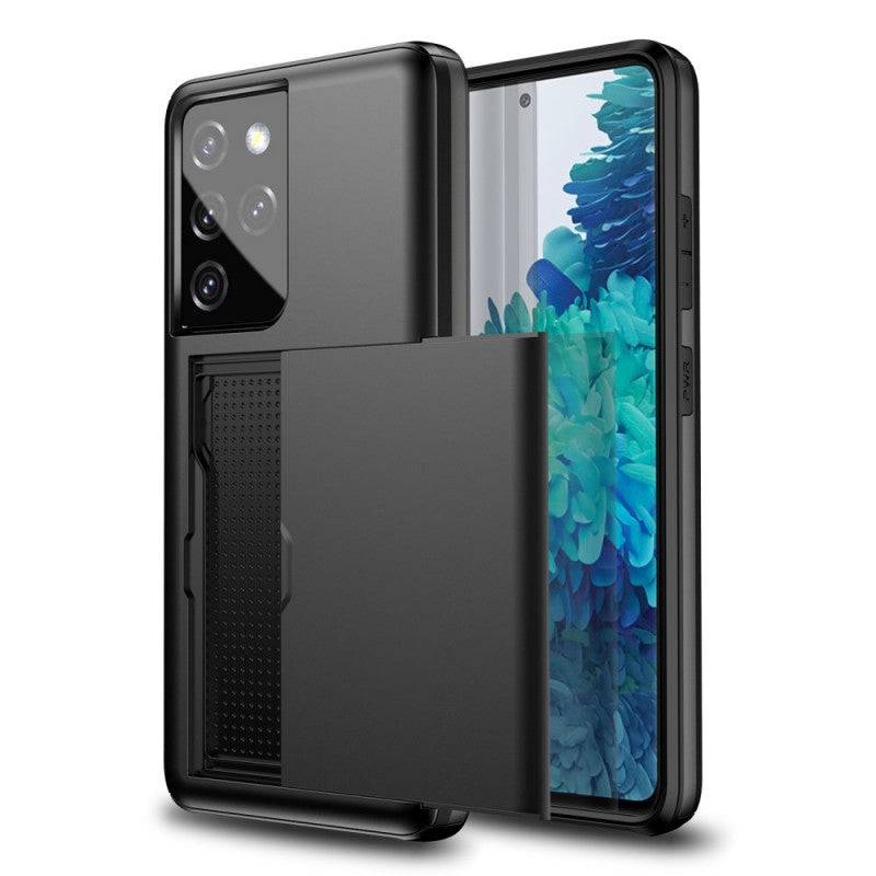 Rigide Flashy Porte-cartes Case For Samsung Galaxy S21 Ultra(5G) - Libiyi