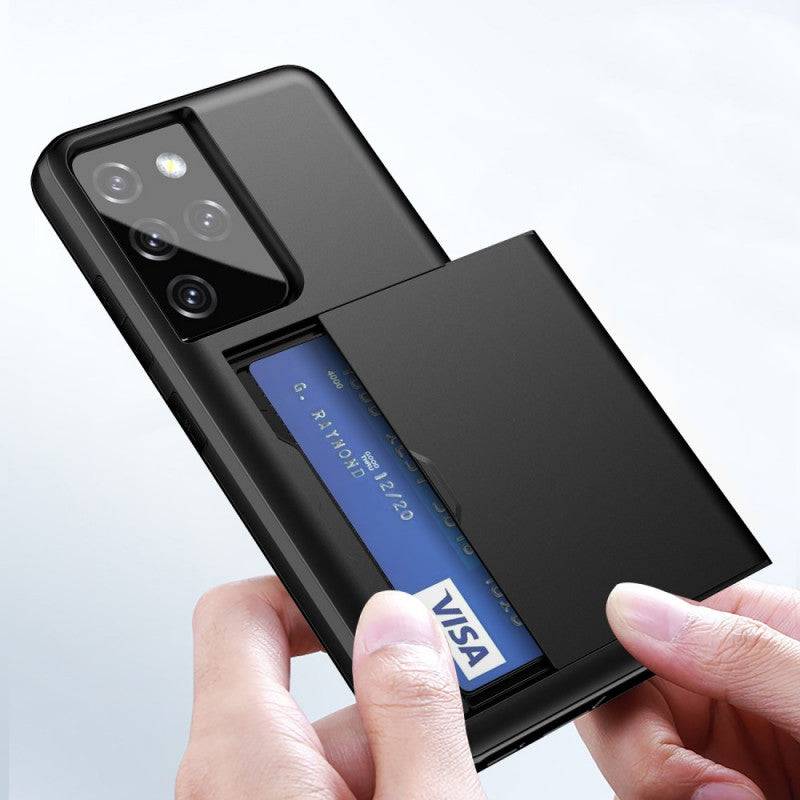 Rigide Flashy Porte-cartes Case For Samsung Galaxy S21 Ultra(5G) - Libiyi