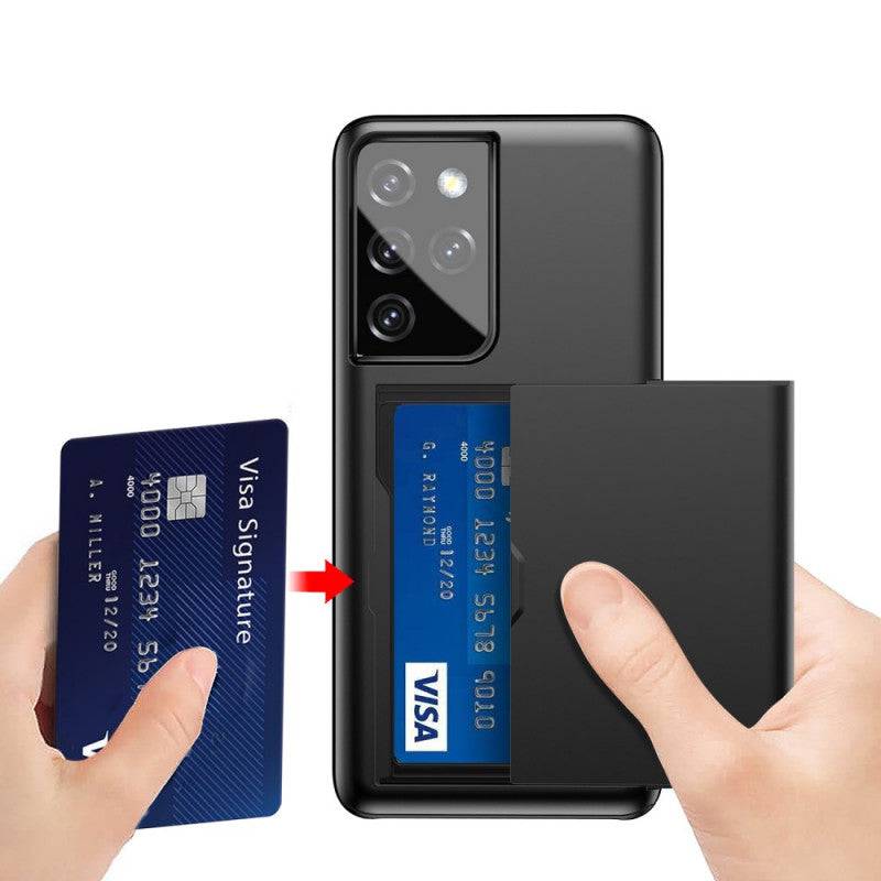 Rigide Flashy Porte-cartes Case For Samsung Galaxy S21 Ultra(5G) - Libiyi