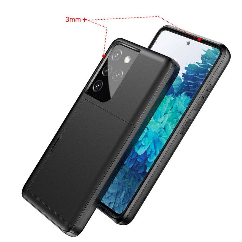 Rigide Flashy Porte-cartes Case For Samsung Galaxy S21 Ultra(5G) - Libiyi