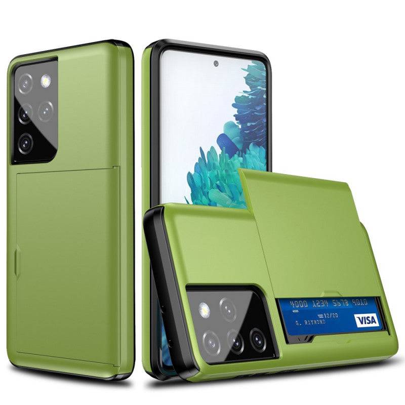 Rigide Flashy Porte-cartes Case For Samsung Galaxy S21 Ultra(5G) - Libiyi