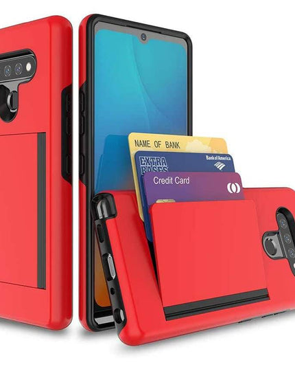 Armor Protective Card Holder Case for LG K51 - Libiyi