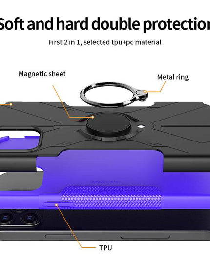 Robot 3 in 1 Heavy Duty Defender Case For iPhone 12 Pro - Libiyi