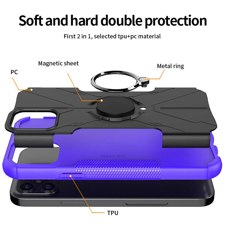 Robot 3 in 1 Heavy Duty Defender Case For iPhone 12 Pro - Libiyi