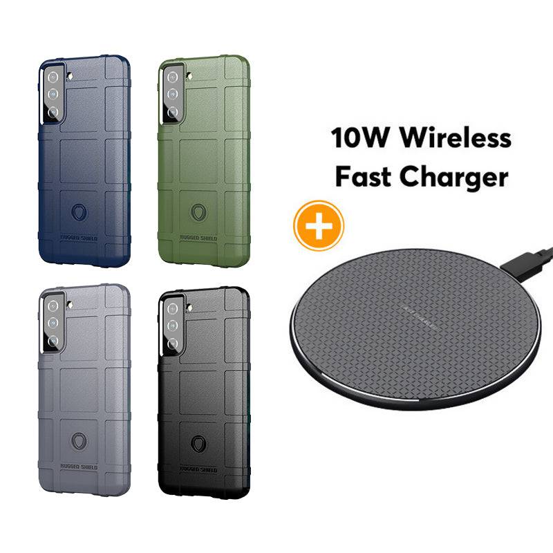 TPU Thick Solid Rough Armor Tactical Protective Cover Case For Samsung S21 - Libiyi