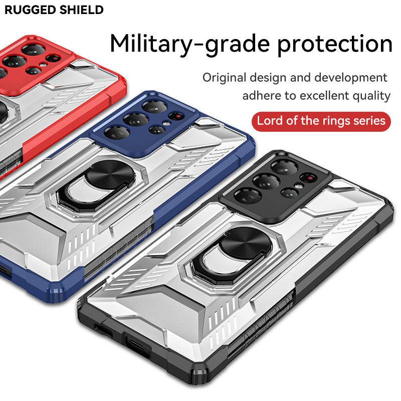 Magnetic Metal Finger Ring Holder Armor Case For Samsung - Libiyi