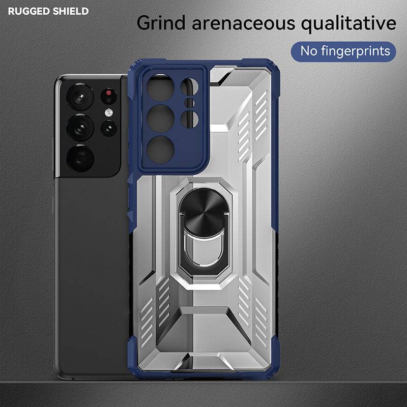 Magnetic Metal Finger Ring Holder Armor Case For Samsung - Libiyi