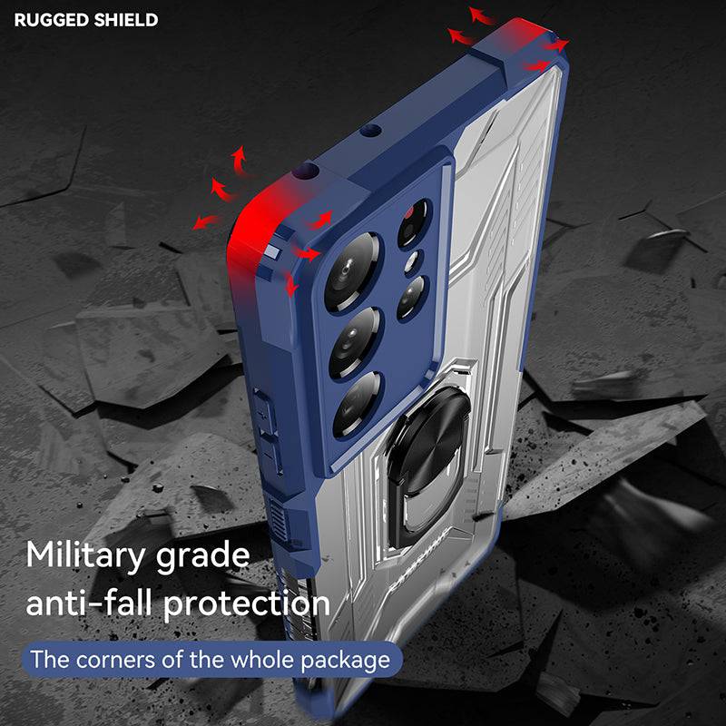 Magnetic Metal Finger Ring Holder Armor Case For Samsung - Libiyi