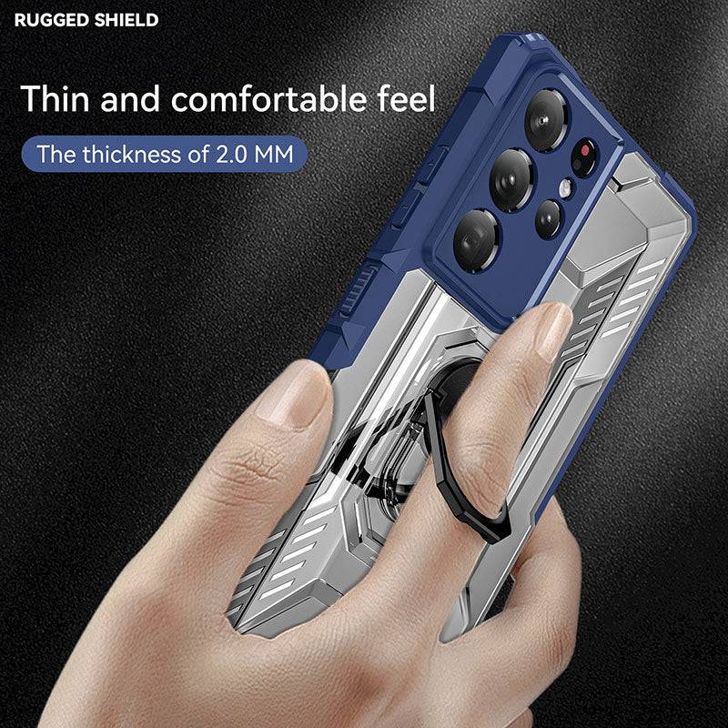 Magnetic Metal Finger Ring Holder Armor Case For Samsung - Libiyi