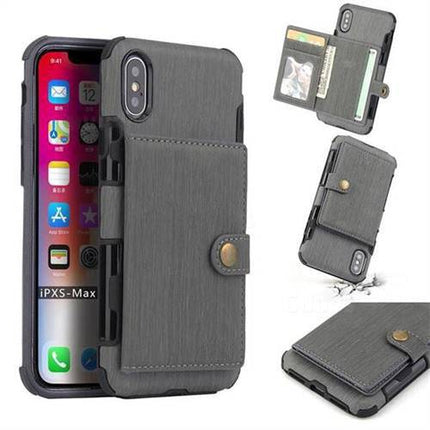 Security Copper Button Protective Case For iPhone X/XS - Libiyi