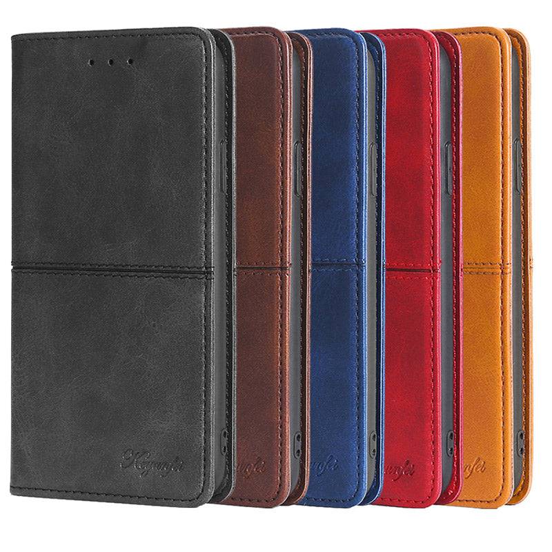 Leather Flip Wallet Cover for Samsung A12 - Libiyi