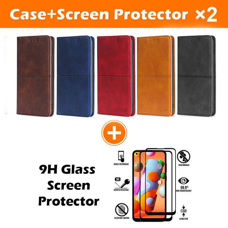 Leather Flip Wallet Cover for Samsung A32 - Libiyi