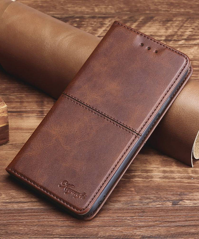 TPU + PU Leather Phone Cover Case for Samsung A50 - Libiyi