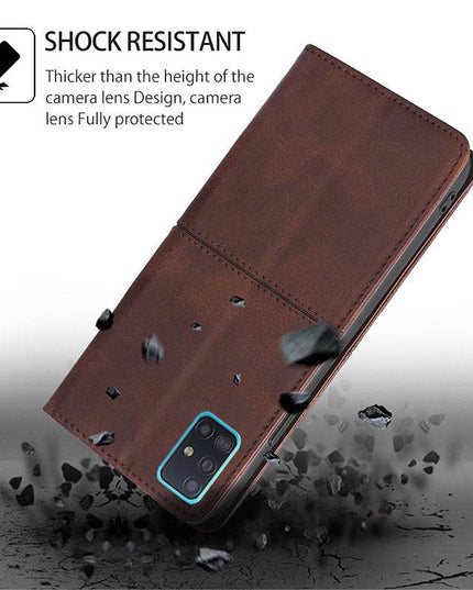 TPU + PU Leather Phone Cover Case for Samsung A51 - Libiyi