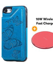 Blue / For iPhone 7/8 / With Wireless Charger