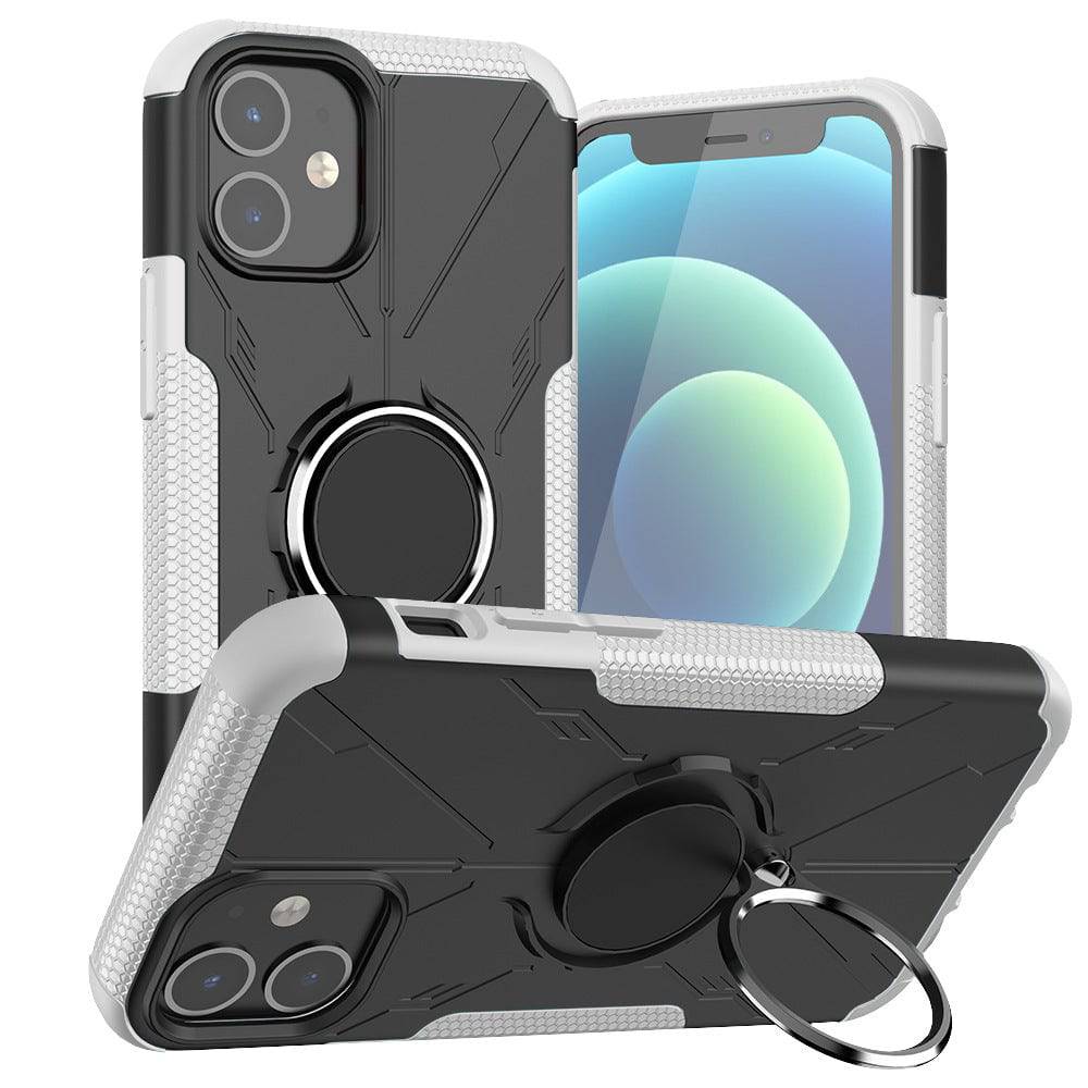 Robot 3 in 1 Heavy Duty Defender Case For iPhone 12 - Libiyi