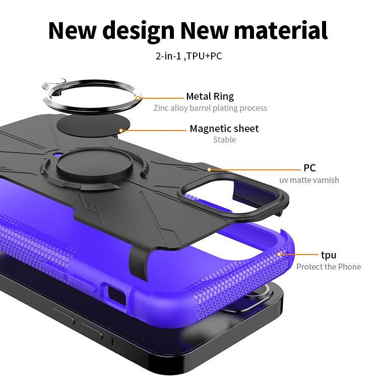 Robot 3 in 1 Heavy Duty Defender Case For iPhone 12 - Libiyi