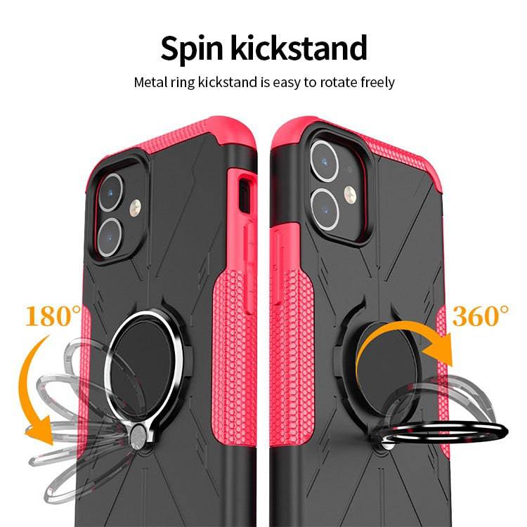 Robot 3 in 1 Heavy Duty Defender Case For iPhone 12 Mini - Libiyi