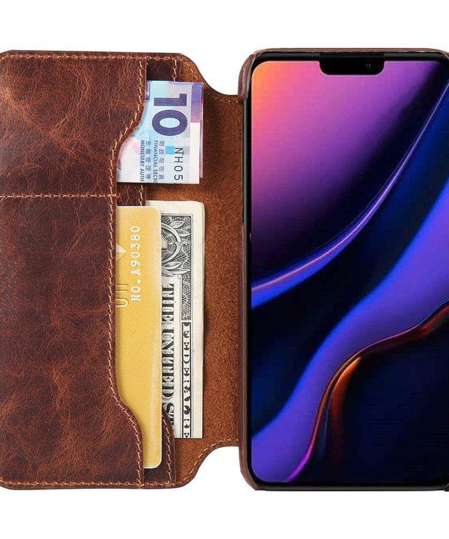 Luxury Genuine Leather Flip Case For Iphone - Libiyi