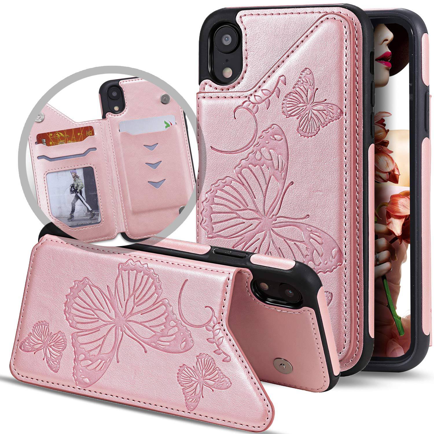 New Luxury Embossing Wallet Cover For iPhone XR-Fast Delivery - Libiyi