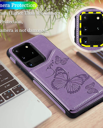 New Luxury Embossing Wallet Cover For SAMSUNG S20 Ultra-Fast Delivery - Libiyi