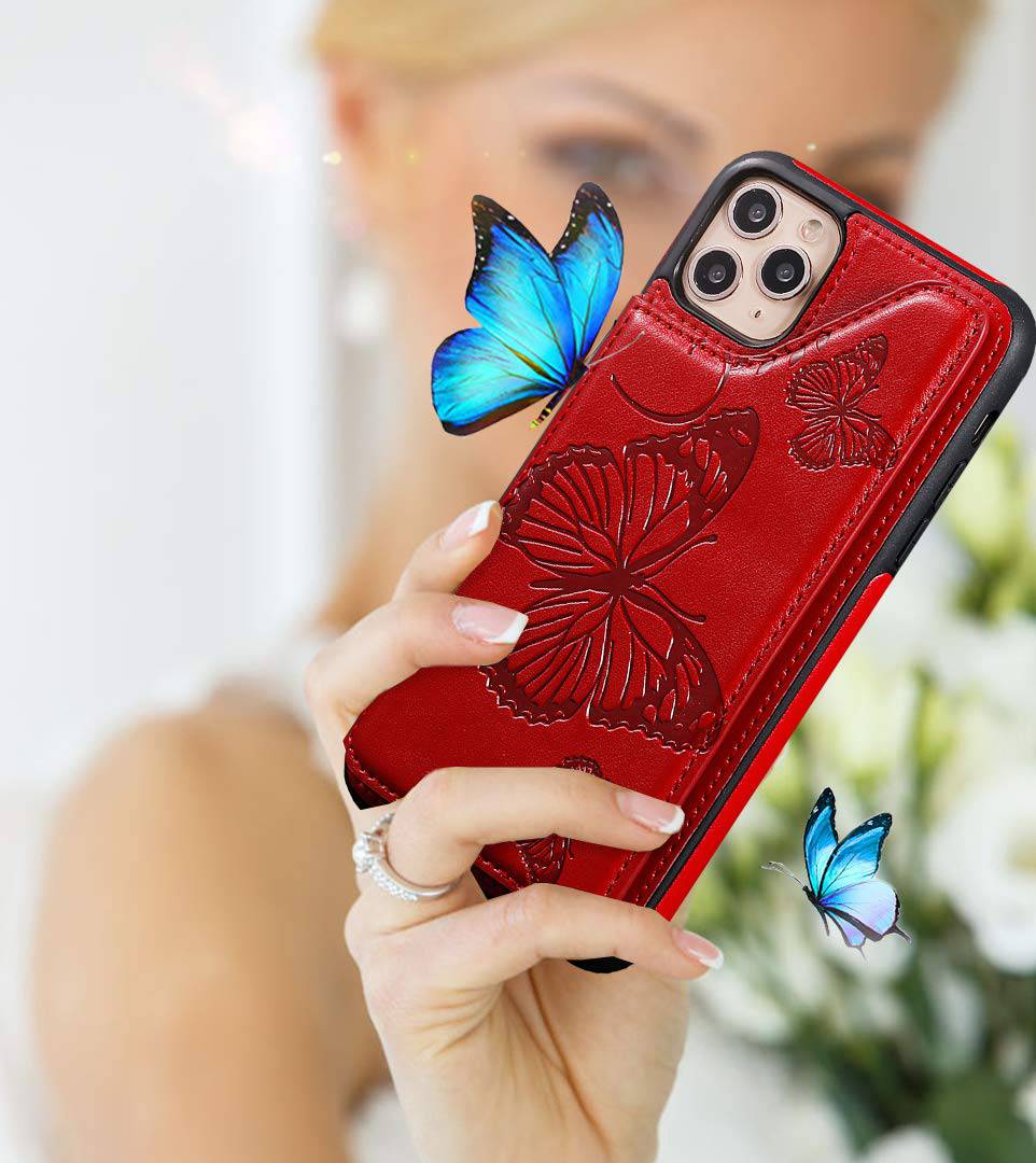 New Luxury Embossing Wallet Cover For iPhone 11 Pro-Fast Delivery - Libiyi