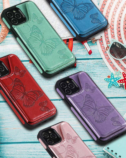 New Luxury Embossing Wallet Cover For iPhone 12 Mini-Fast Delivery - Libiyi