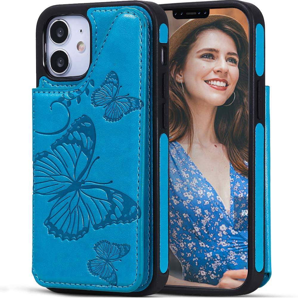 New Luxury Embossing Wallet Cover For iPhone 12 Mini-Fast Delivery - Libiyi