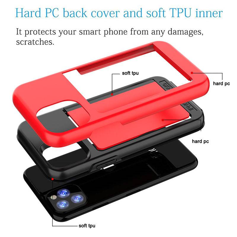 Armor Protective Card Holder Case for iPhone - Libiyi