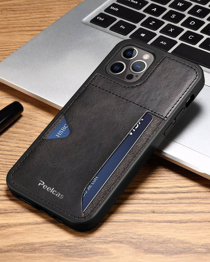 Ultra-thin leather card slot iPhone case - Libiyi