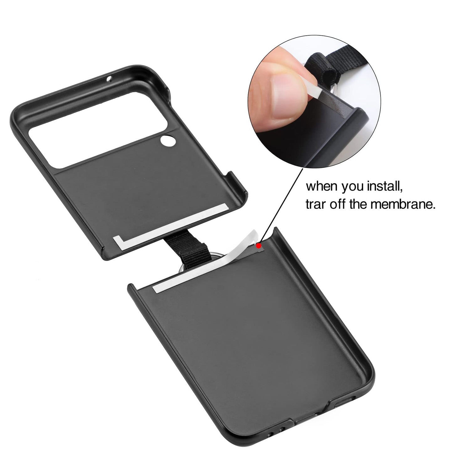 Ultra Fine Ring Samsung Galaxy Z Flip 3 Case Cover - Libiyi