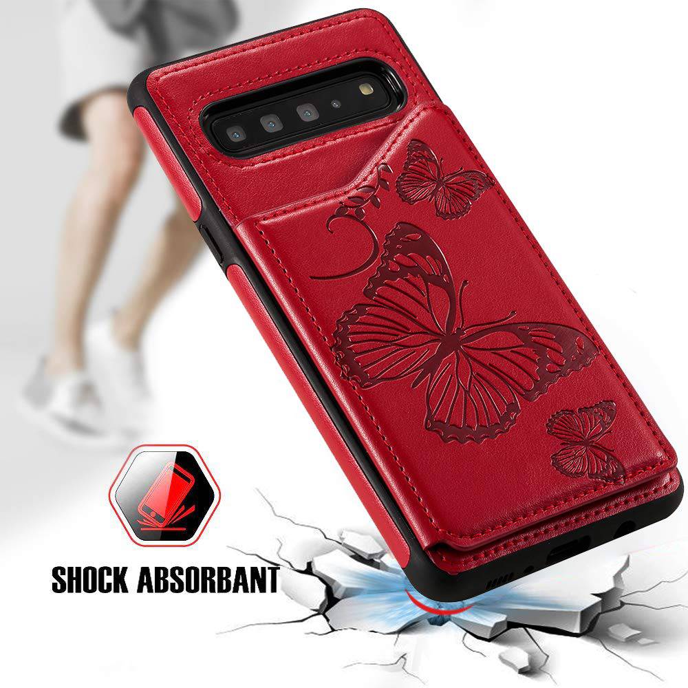 New Luxury Embossing Wallet Cover For SAMSUNG S10-Fast Delivery - Libiyi