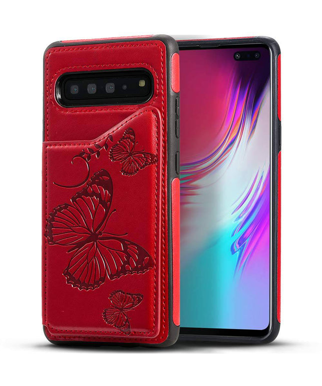 New Luxury Embossing Wallet Cover For SAMSUNG S10 Plus-Fast Delivery - Libiyi