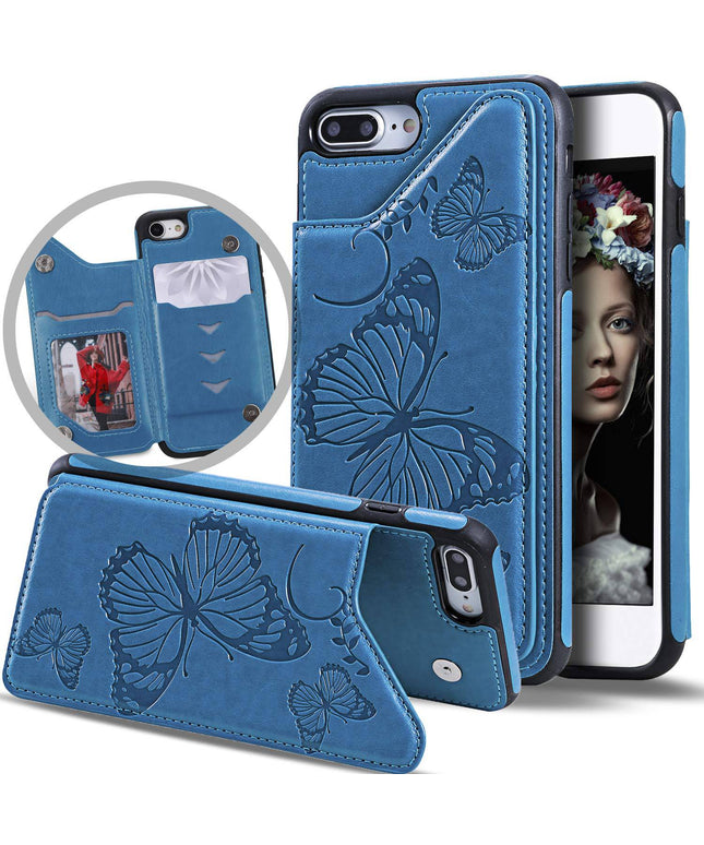 New Luxury Embossing Wallet Cover For iPhone 7Plus&8Plus-Fast Delivery - Libiyi