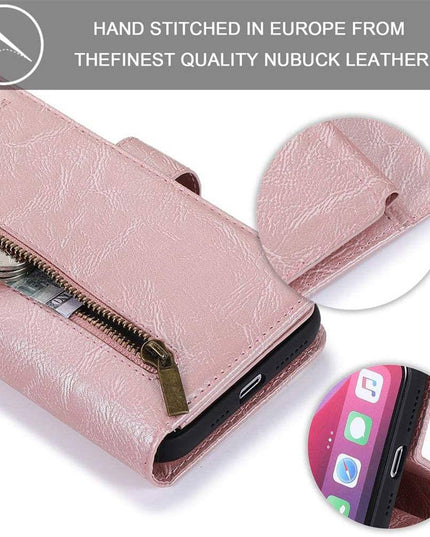 Detachable Flip Folio Zipper Purse Phone Case for iPhone 11 Series - Libiyi