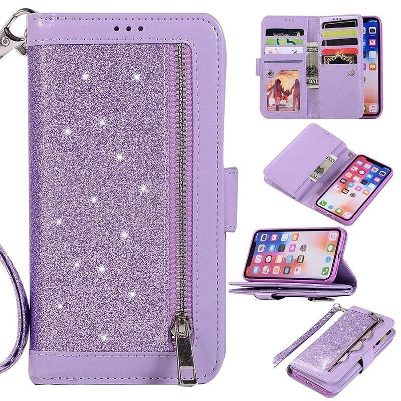 Bling Wallet Case with Wrist Strap for iPhone 12 Series - Libiyi