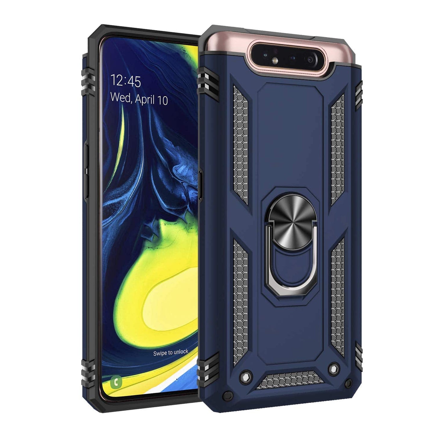 Luxury Armor Ring Bracket Phone Case For Samsung A80-Fast Delivery - Libiyi