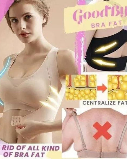 Seamless Front Buckle Support Bra - Libiyi