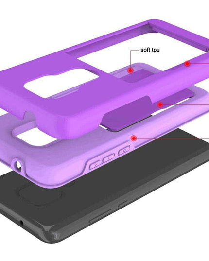 Armor Protective Card Holder Case for Moto G Play 2021 With Screen Protector - Libiyi