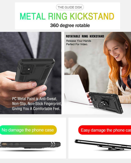 Luxury Armor Ring Bracket Phone Case For Samsung S20-Fast Delivery - Libiyi