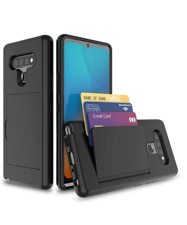 Armor Protective Card Holder Case for LG Stylo 6 - Libiyi